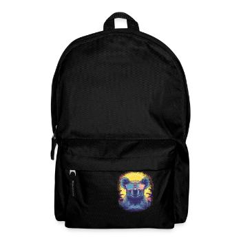 climate change zoo animal funny sayings - Backpack - black - Front