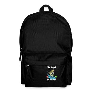 Die Angel ruft an... Aus dem Weg, ich muss los! - Rucksack - Schwarz - Vorne
