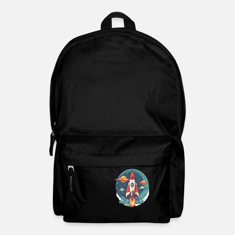 Whimsy Rocket: Galaktisches Abenteuer! - Rucksack - Schwarz