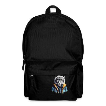 Streetstyle Schneeleopard | Leoparden-Liebhaber - Rucksack - Schwarz - Vorne