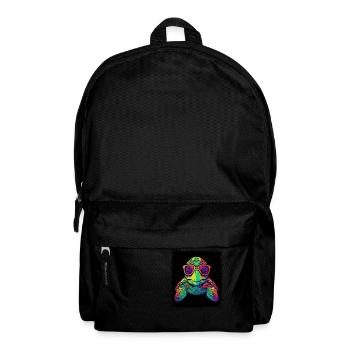 Love Joke Funny Quote Duck Animals Adventure Green - Backpack - black - Front
