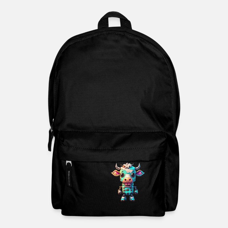 Roboter Kuh - Rucksack - Schwarz