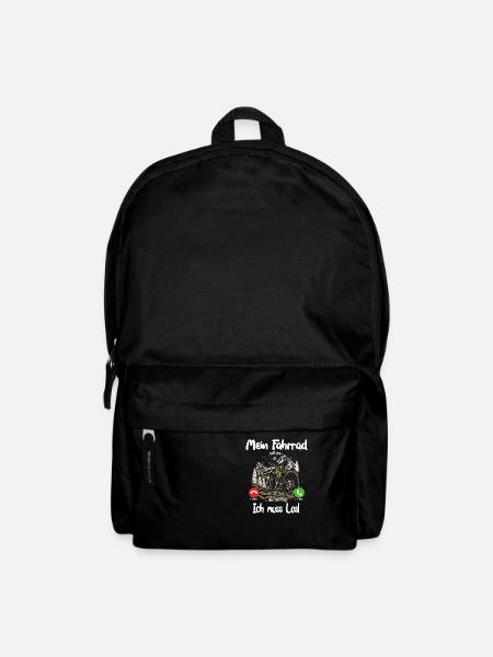 Mein Fahrrad ruft an... aus dem Weg, ich muss los! - Rucksack - Schwarz
