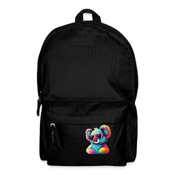 Bunter Retro Koalabär Koala Bär Sonnenbrille - Rucksack - Schwarz - Vorne