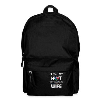 Funny I Love My Hot South Soudanese Wife Husband - Backpack - black - Front