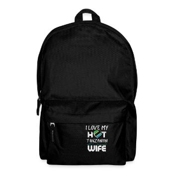 Funny I Love My Hot Tanzanian Wife Husband - Backpack - black - Front