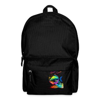 Ocean Lover. Colorful Fish - Backpack - black - Front
