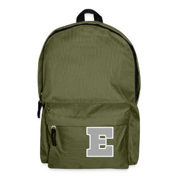Buchstabe e sport - Rucksack - Olivgrün - Vorne