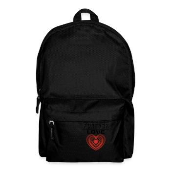 Liebe Forever I Love You Herz Hearts Wahre Liebe - Rucksack - Schwarz - Vorne