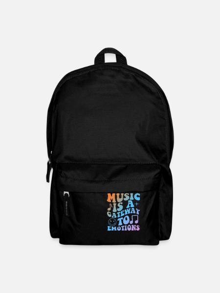 Music Is A Gateway To Emotions - Rucksack - Schwarz