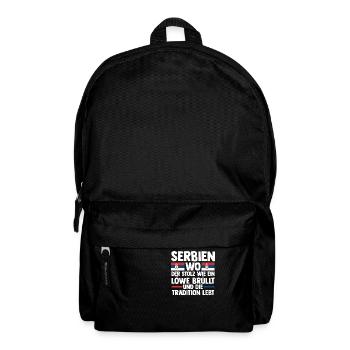 Serbe Serbe Serbie - Sac à dos - noir - Devant