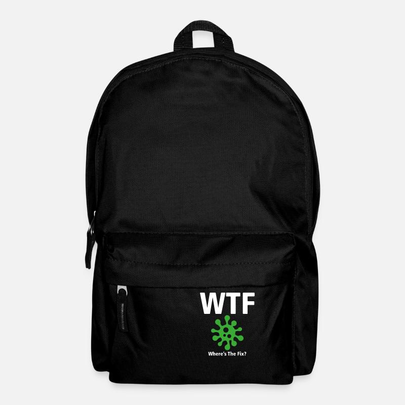 WTF T-shirt - Where's The Fix? (Programmers) - Backpack - black