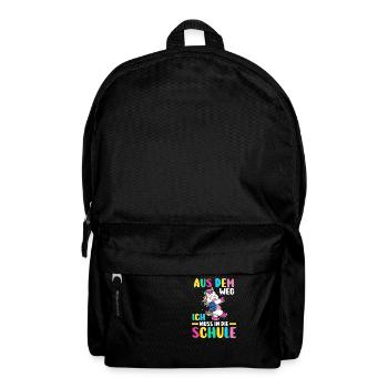 First Grade Elementary School Back to School Gift - Backpack - black - Front