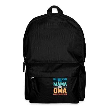 Ich Habe Zwei Titel Mama Und Oma - Rucksack - Schwarz - Vorne