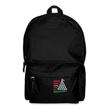 Santa Claus Christmas Party Christmas Cats - Backpack - black - Front