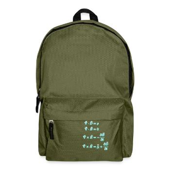 Gleichungen des Elektromagnetismus - Rucksack - Olivgrün - Vorne