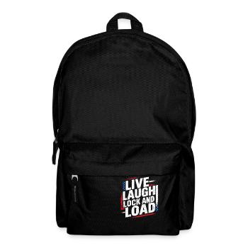 Power for Women - « Live Laugh Lock And Load » - Sac à dos - noir - Devant