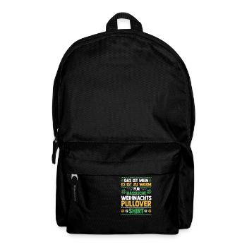 Weihnachtsmann Weihnachten Hässliche Weihnachten - Rucksack - Schwarz - Vorne