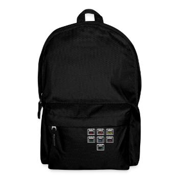 Horaire de la semaine Amusant : Lundi au dimanche Humoristique - Sac à dos - noir - Devant