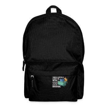 This Little Light Of Mine I'm Gonna Let It Shine - Rucksack - Schwarz - Vorne