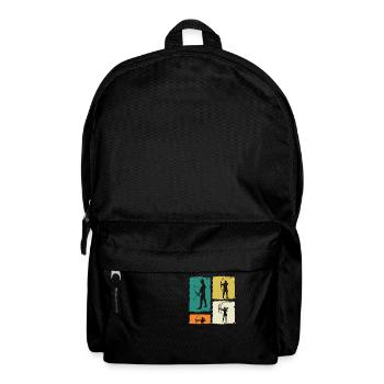 Bogenschießen - Rucksack - Schwarz - Vorne