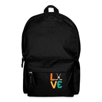 Eishockeyspieler Eishockey - Rucksack - Schwarz - Vorne