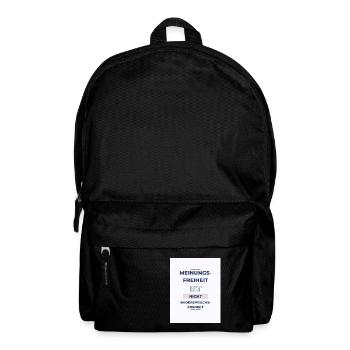 Meinungsfreiheit LBHGBW - Rucksack - Schwarz - Vorne