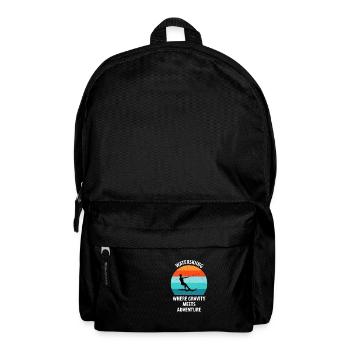 Water skis, water skis, water skiers - Backpack - black - Front