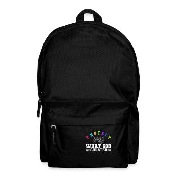 Protect What God Created Coral Reefs Nature Faith - Backpack - black - Front