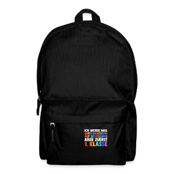 Garderie Sortants Première Primaire Inscription Écolier - Sac à dos - noir - Devant