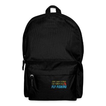 Nachdenken über Fliegenfischen Hobby Fischer - Rucksack - Schwarz - Vorne