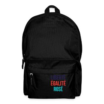 Liberté égalité rosé - Sac à dos - noir - Devant