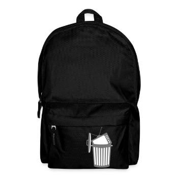 trash tv tv program dumbing down shit sc - Backpack - black - Front