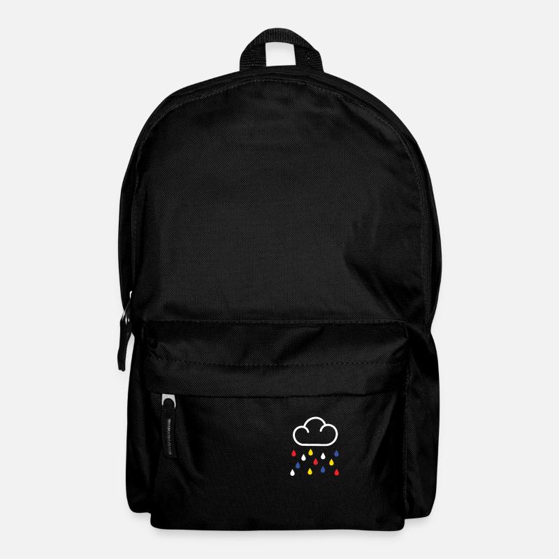 Der Regen von Mondrian - Rucksack - Schwarz