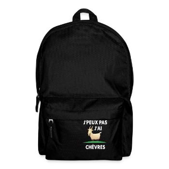 j'peux pas j'ai chèvre - Sac à dos - noir - Devant