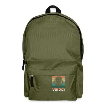 Signe du zodiaque Vierge Astorolgie Horoscope Signe - Sac à dos - vert olive - Devant