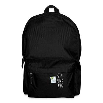 Gin und Weg - Rucksack - Schwarz - Vorne