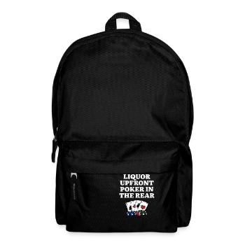 Liquor Upfront Poker in the Rear Beer Lover - Rucksack - Schwarz - Vorne