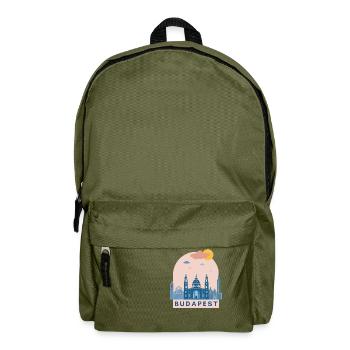 Hungary Budapest Design Europa Europe Gift - Backpack - olive green - Front