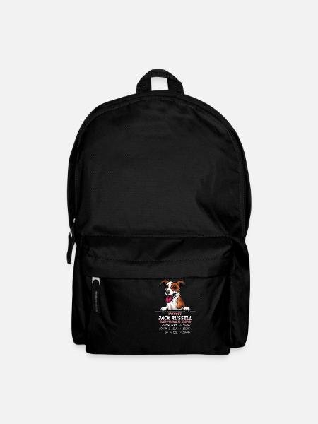 Ohne Jack Russell ist alles doof - Rucksack - Schwarz