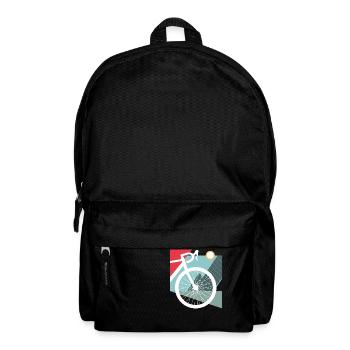 Gravel, VTT, passion vélo, cycliste - Sac à dos - noir - Devant