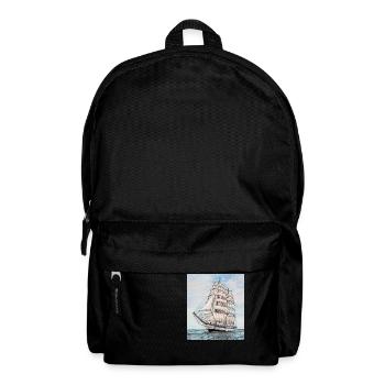 Ocean View: The Beauty of the Sea and Boats - Backpack - black - Front