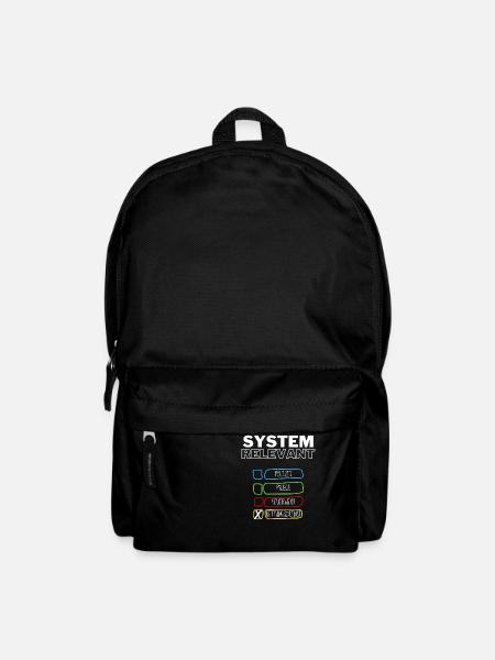 Systemrelevant | Rettungsdienst - Rucksack - Schwarz