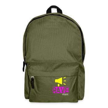 Rave-Musik - Rucksack - Olivgrün - Vorne
