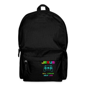 Jesus will change your life colour - Backpack - black - Front