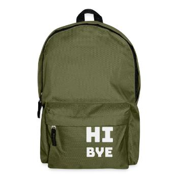 HI BYE - Backpack - olive green - Front