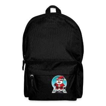 cooler Schneemann - Rucksack - Schwarz - Vorne