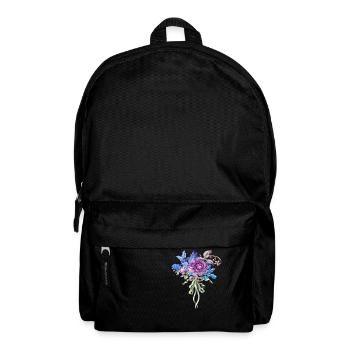 Blumen Frauen Frauenpower Design Kunst Weiblicher Stil - Rucksack - Schwarz - Vorne