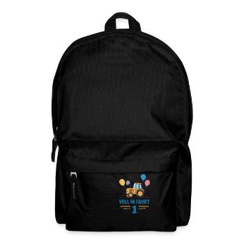 Cooler Traktor 1. Geburtstag: Bestseller Geschenk! - Rucksack - Schwarz - Vorne