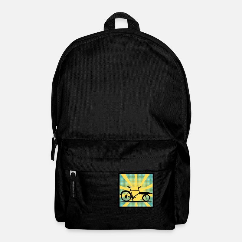 Popartstyle Lastenrad, Cargobike - Rucksack - Schwarz